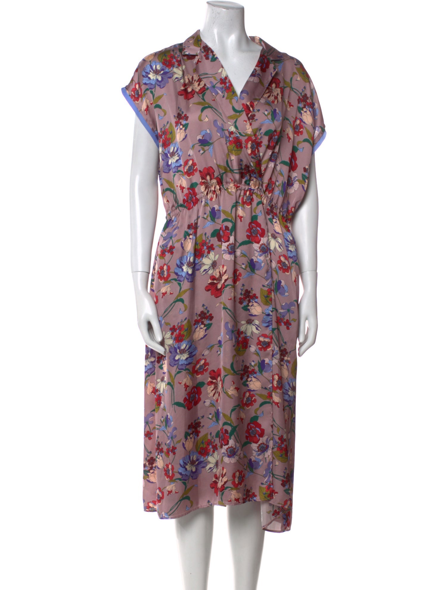Smythe Floral Print Midi Length Dress