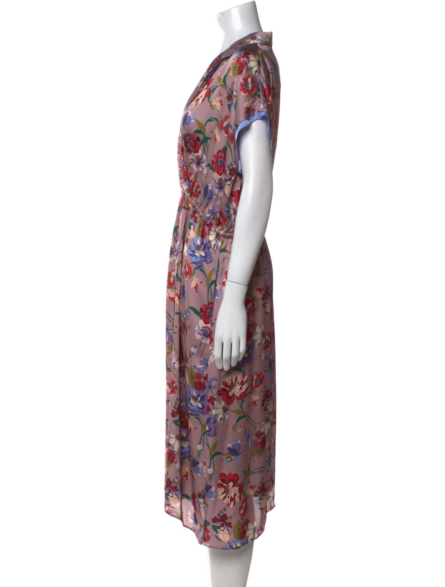 Smythe Floral Print Midi Length Dress