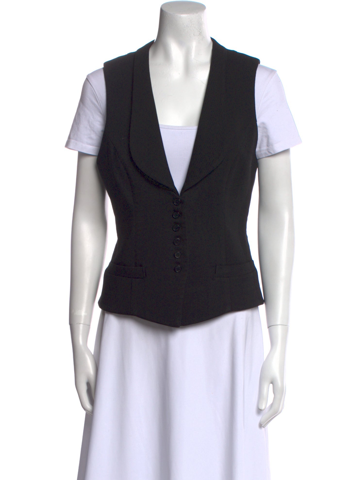 Smythe V-Neck Short Sleeve Top