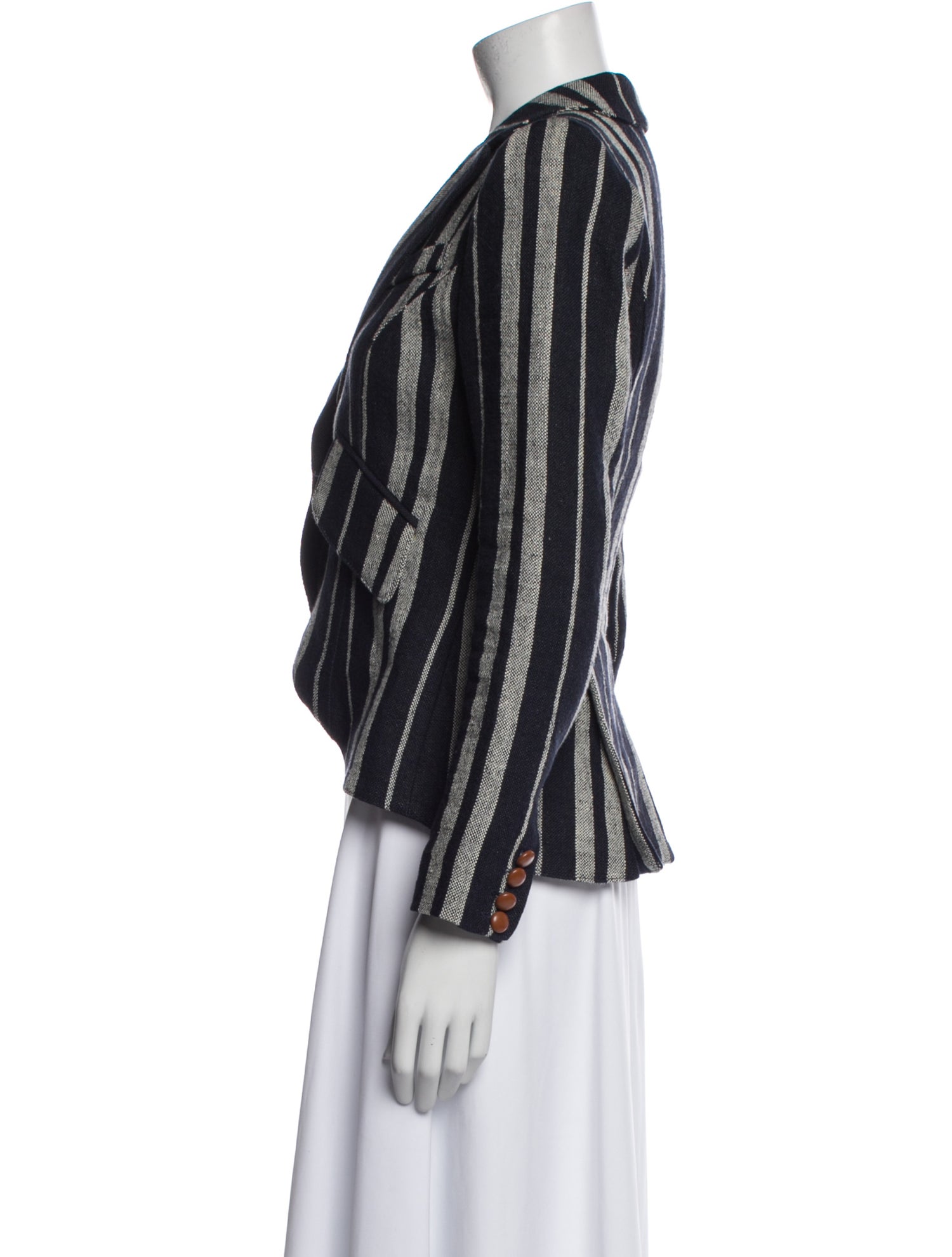 Smythe Linen Striped Blazer