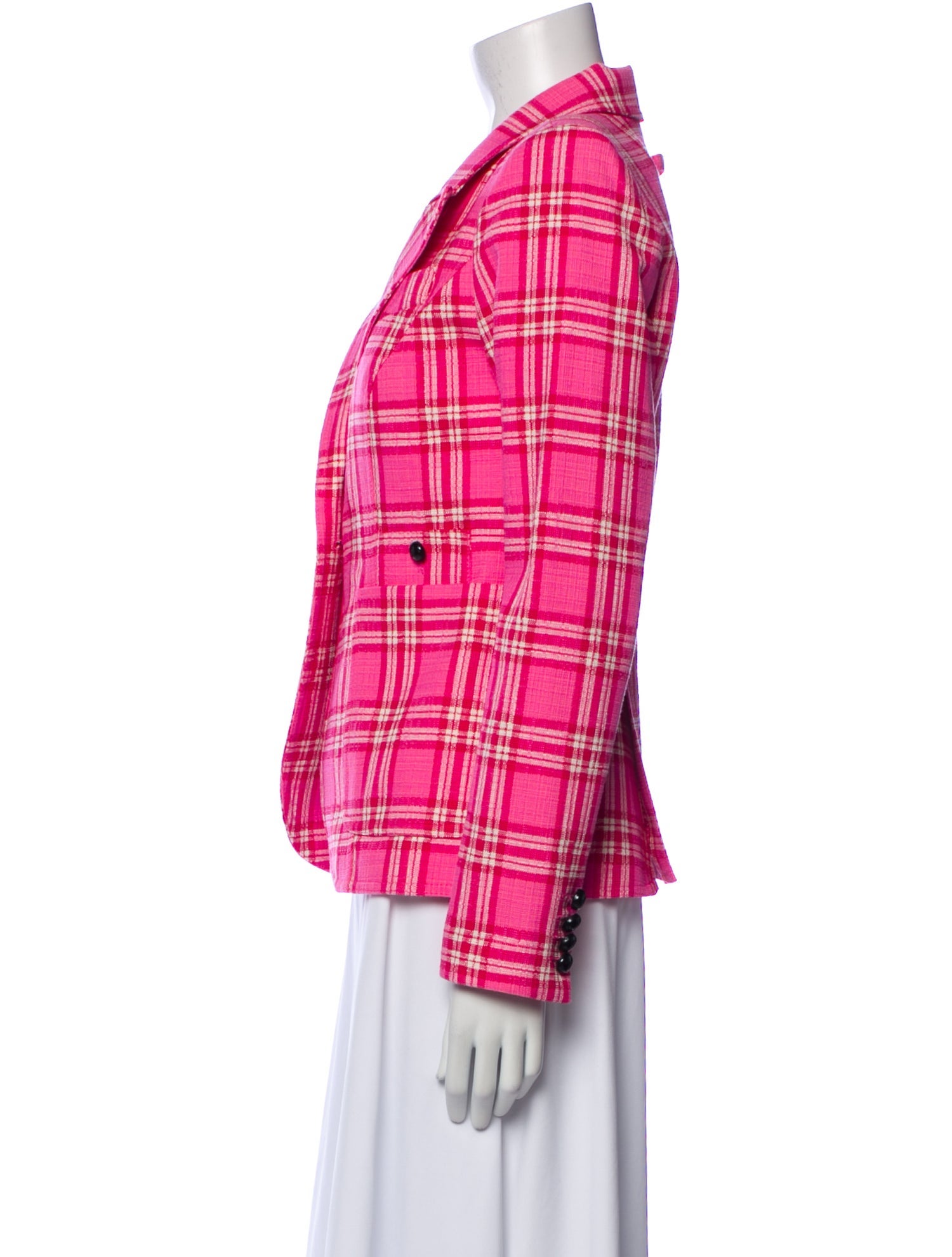 Smythe Plaid Print Blazer