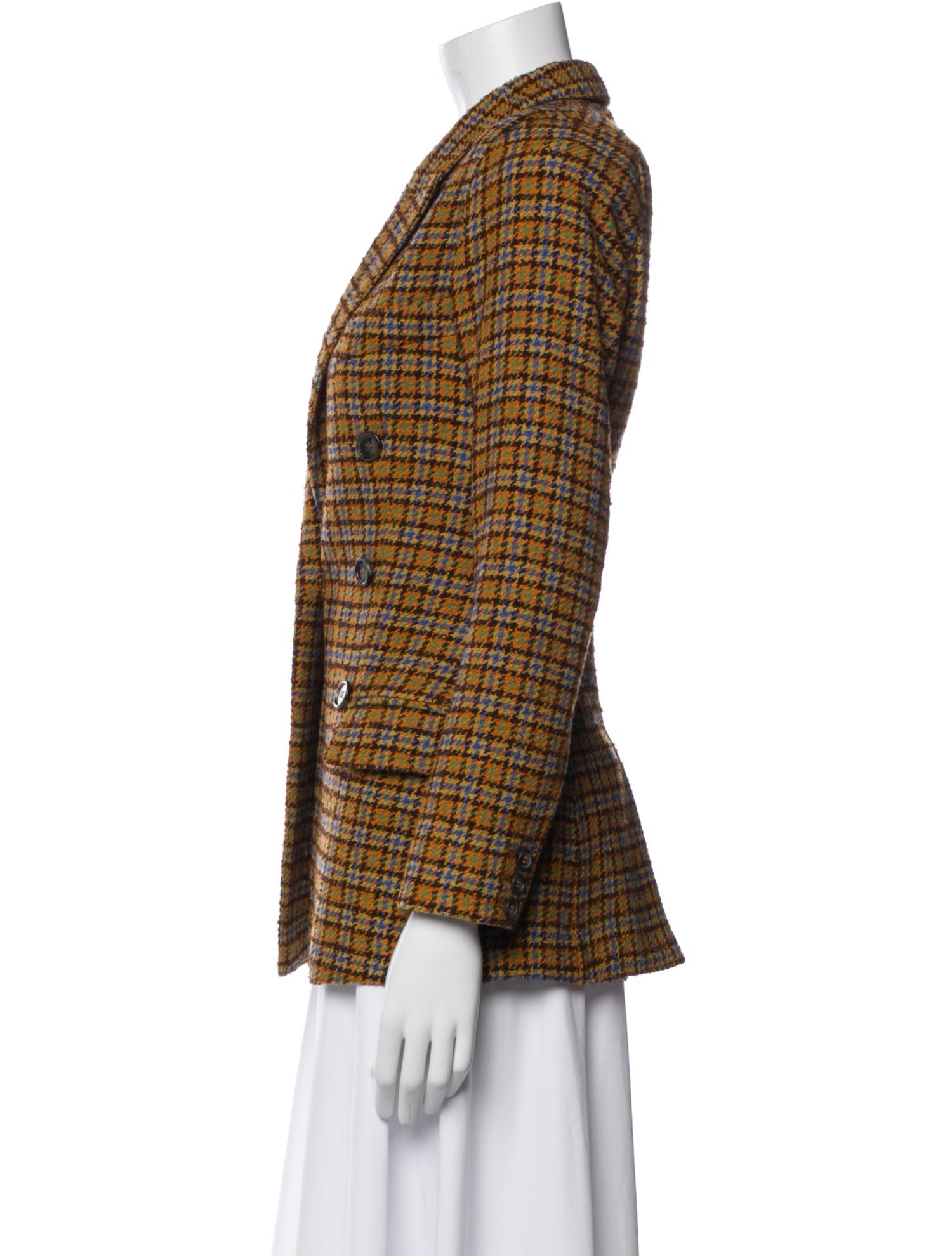 Smythe Plaid Print Blazer