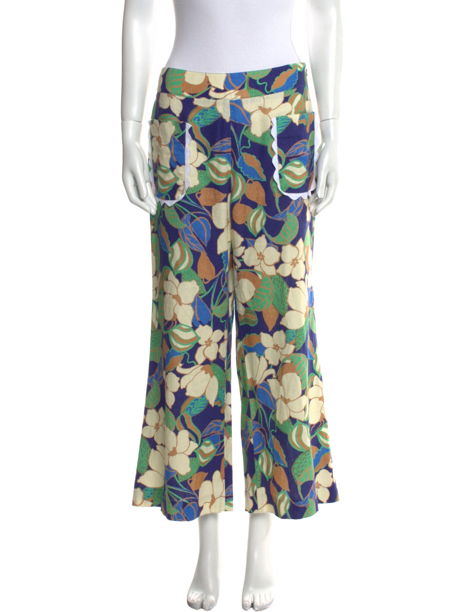 Smythe Printed Wide Leg Pants