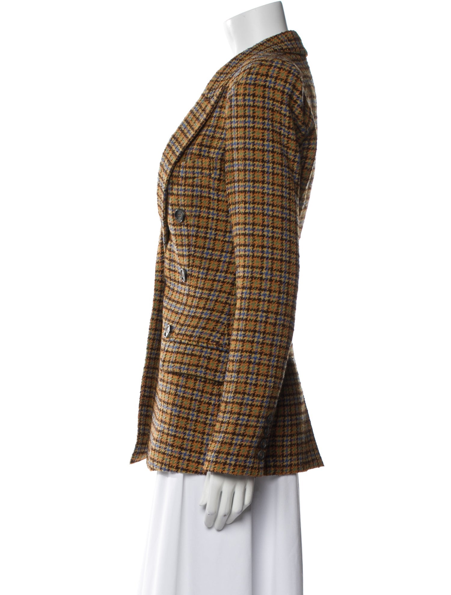 Smythe Plaid Print Blazer w/ Tags