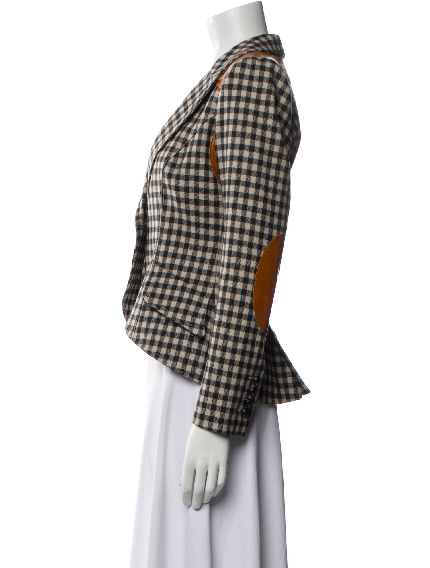 Smythe Wool Plaid Print Blazer