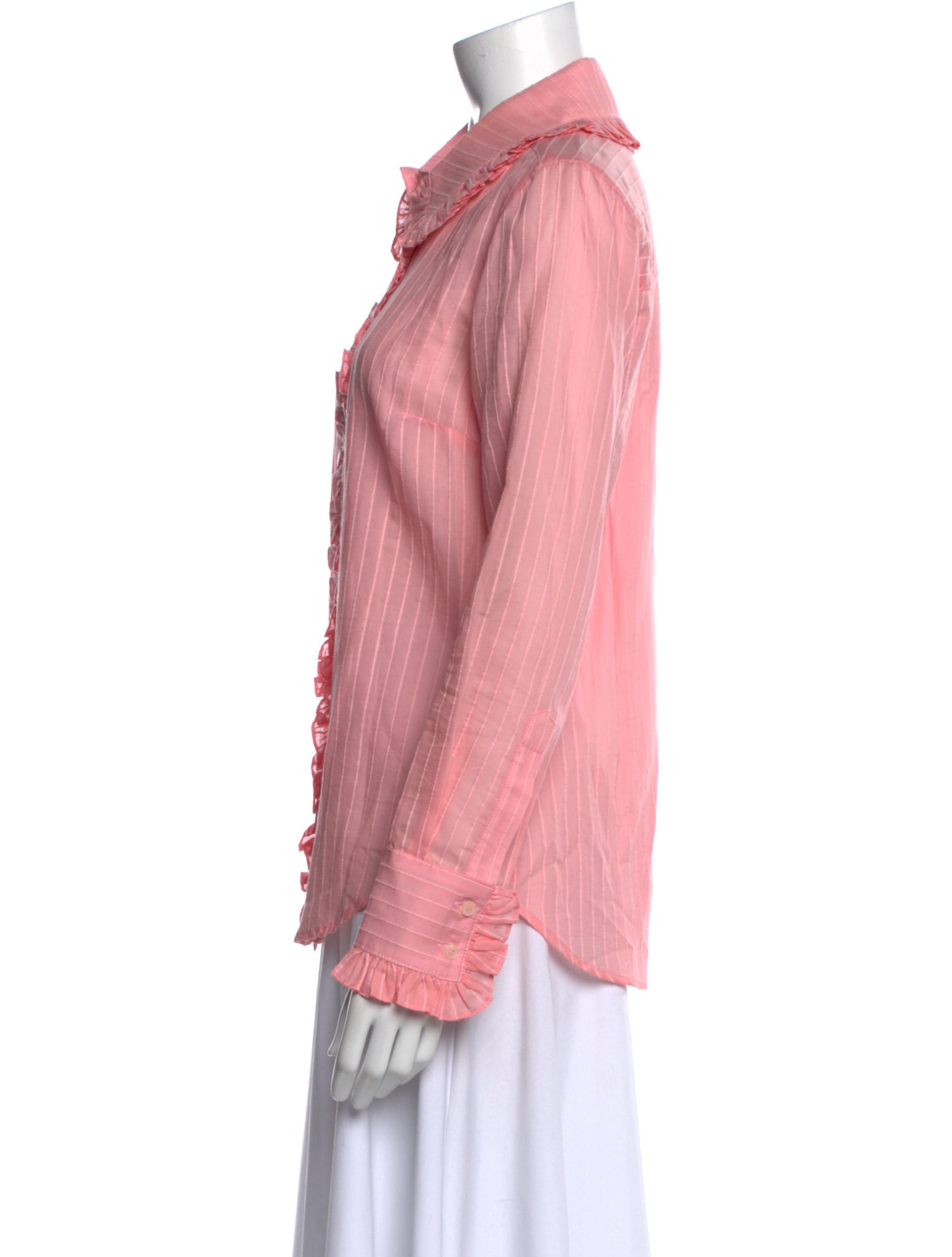 Smythe Long Sleeve Button-Up Top