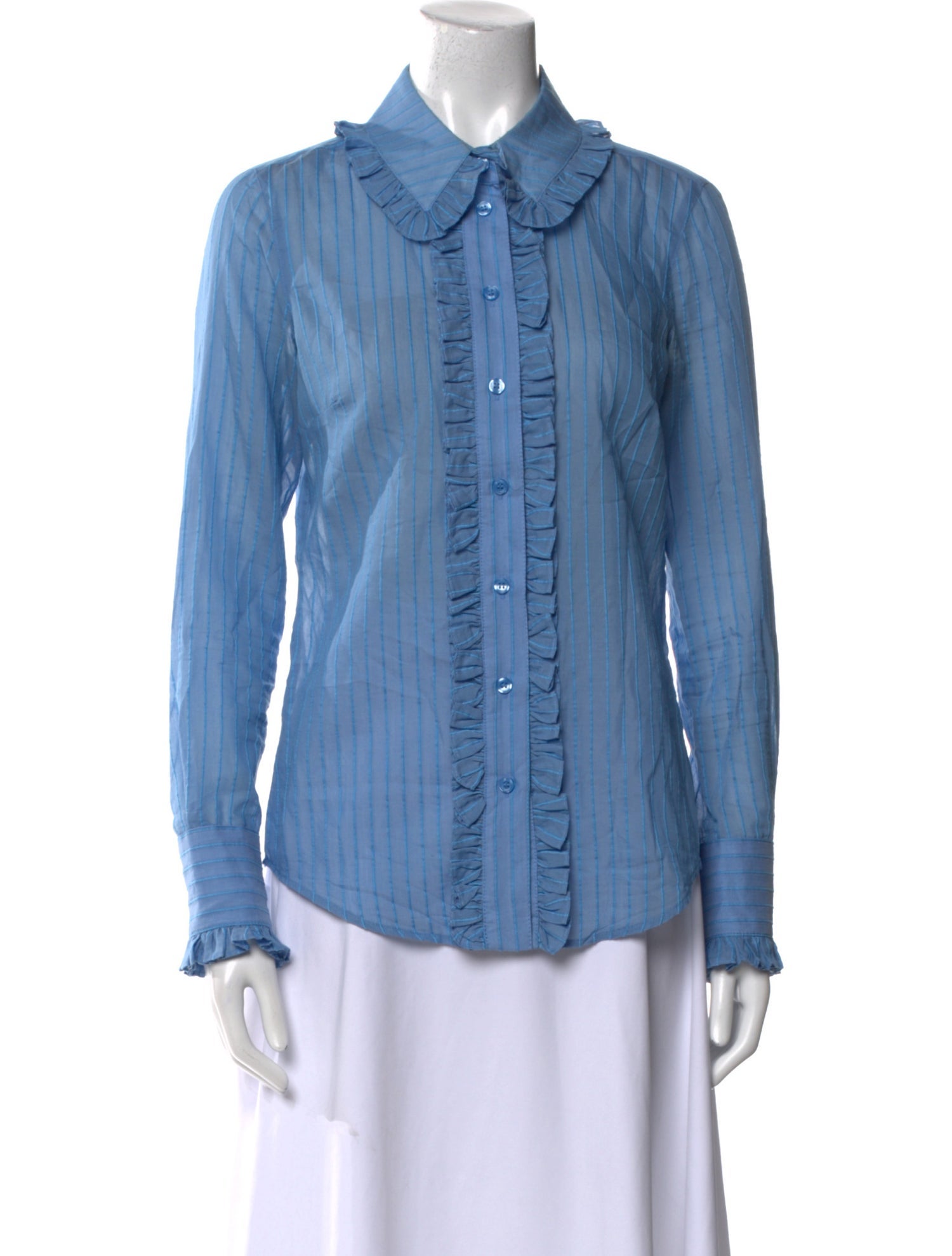 Smythe Long Sleeve Button-Up Top