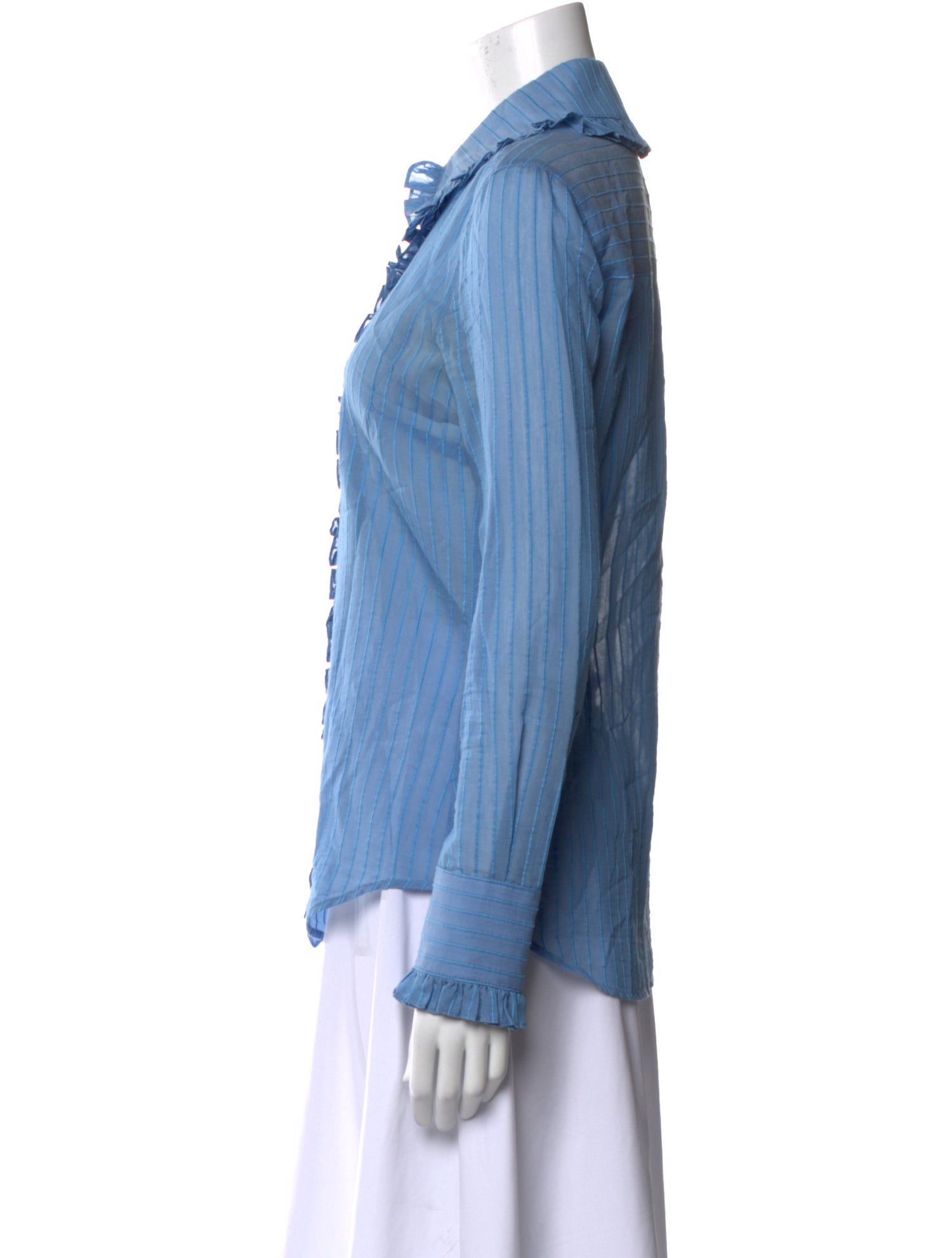 Smythe Long Sleeve Button-Up Top