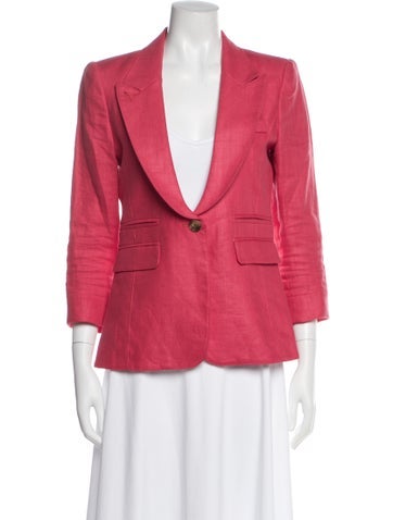 Pre-owned Smythe Linen Blazer In Red