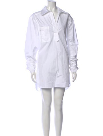 Pre-owned Smythe Mini Dress In White
