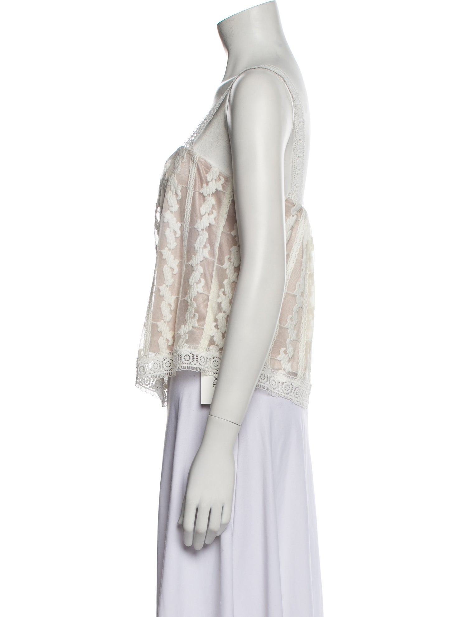 Show me your Mumu Square Neckline Sleeveless Crop Top