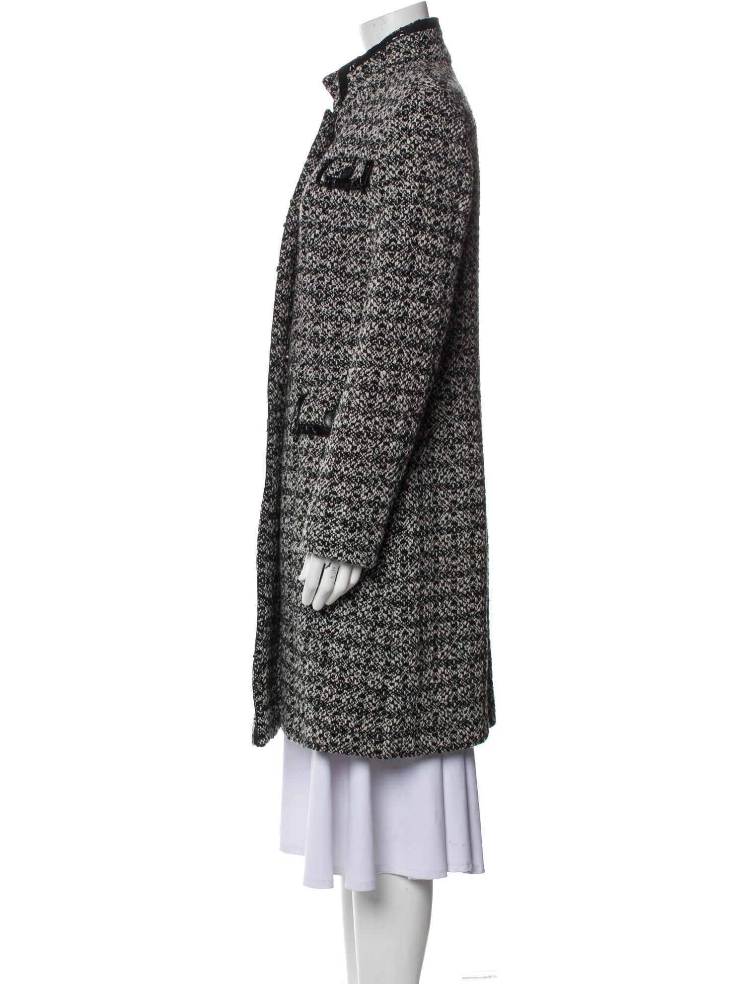Sônia Bogner Virgin Wool Tweed Pattern Coat
