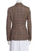 Sônia Bogner Wool Plaid Print Blazer