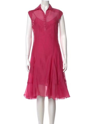 Pre-owned Sônia Bogner Midi Length Dress In Pink