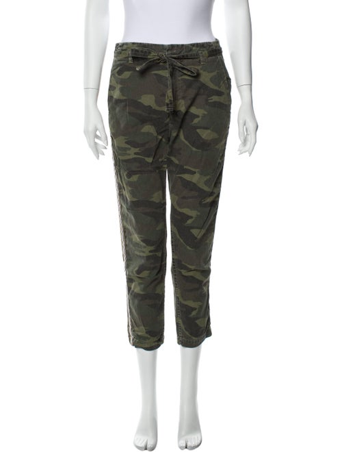 Sundry Printed Straight Leg Pants Green