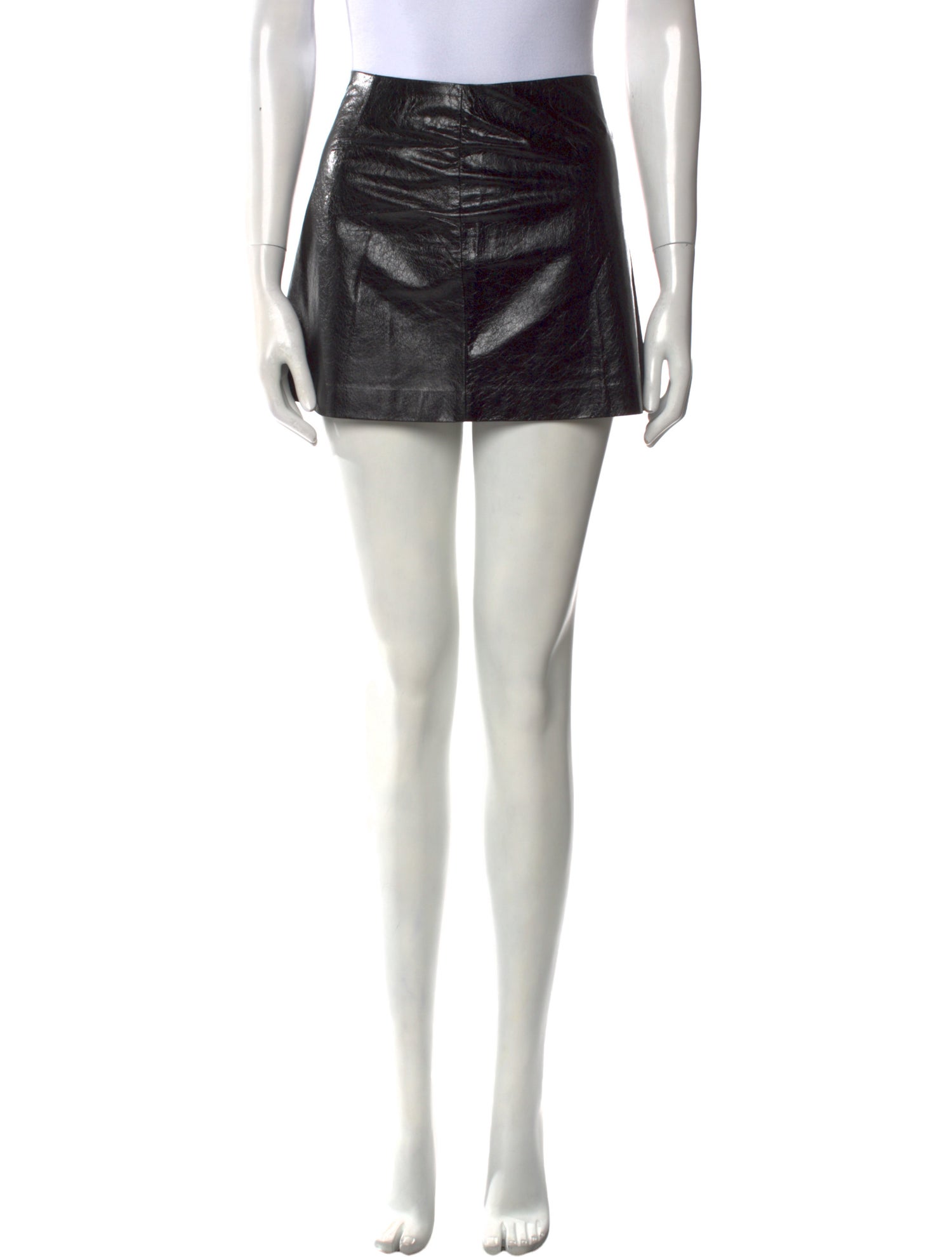 Siran Leather Mini Skirt