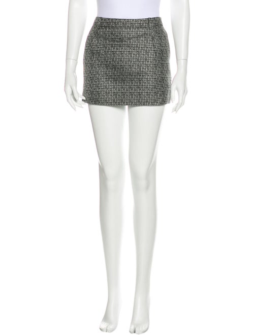 Saint Laurent Silk Mini Skirt Black