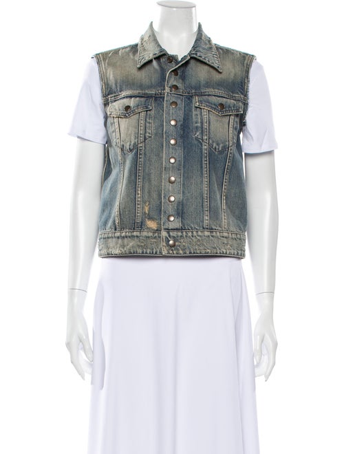 Saint Laurent Vest Blue