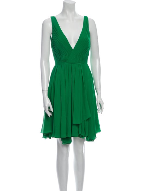 Saint Laurent Silk Mini Dress w/ Tags Green