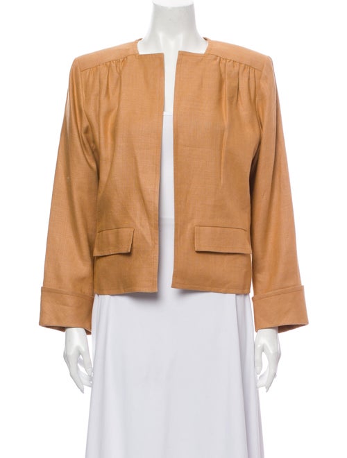 Saint Laurent Linen Jacket Orange