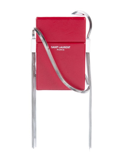 Saint Laurent Smoking Box Crossbody Bag Red