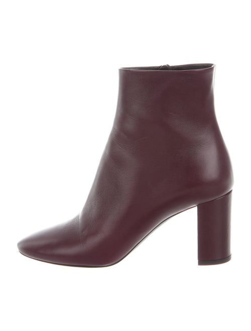 Saint Laurent Leather Boots Purple