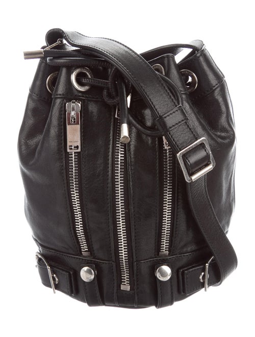 Saint Laurent Rider Moto Bucket Bag Black