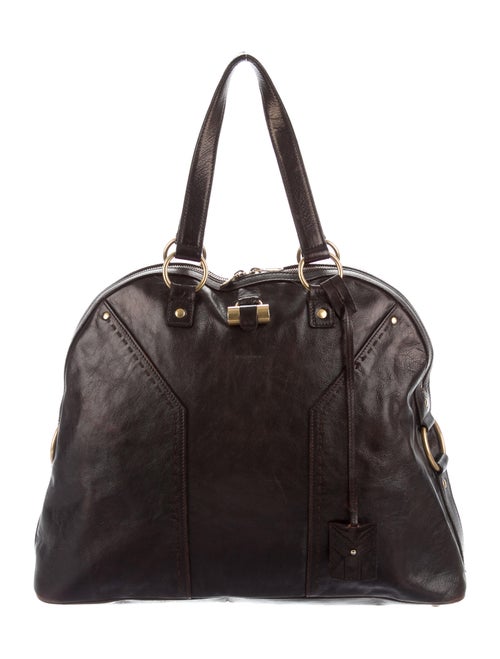 Saint Laurent Leather Muse Bag Brown