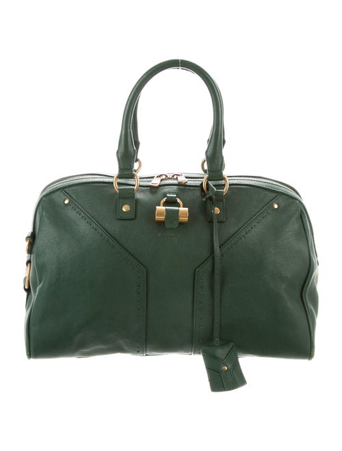 Saint Laurent Muse Leather Shoulder Bag Green