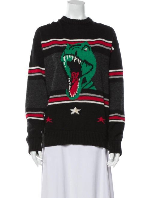Saint Laurent Wool Printed Sweater Wool