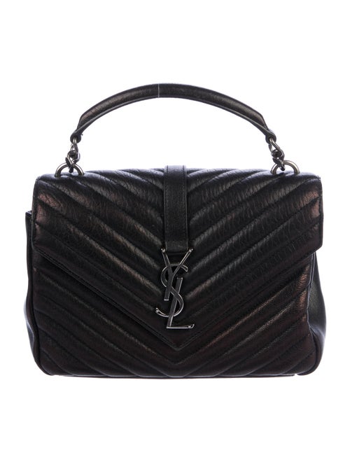 Saint Laurent Medium Monogram Collège Bag Black