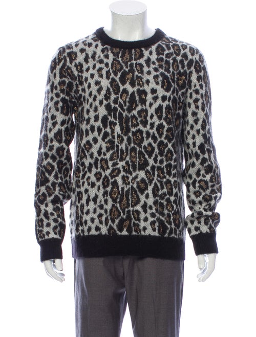 Saint Laurent 2016 Metallic Leopard Pullover Metal