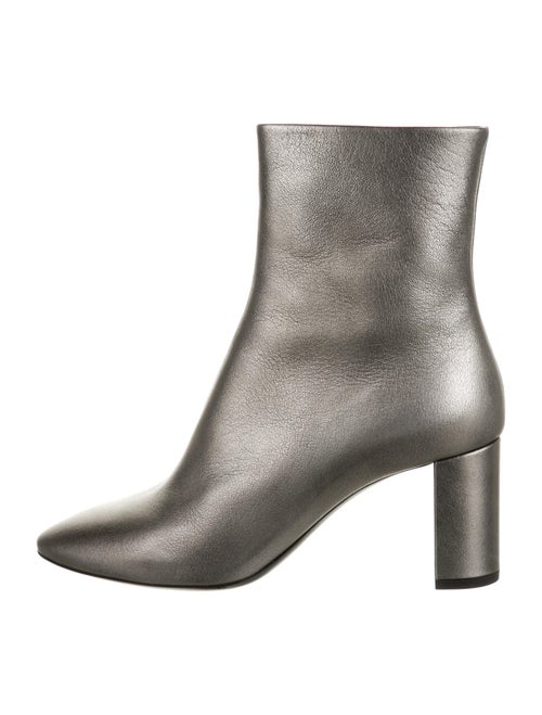 Saint Laurent Leather Boots Grey