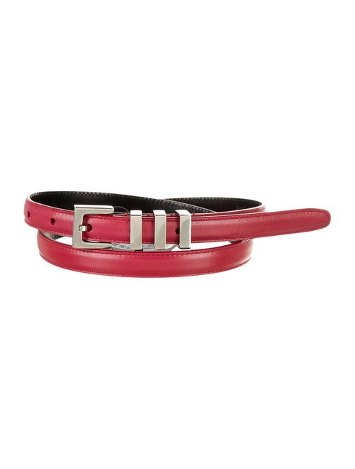 Saint Laurent Leather Hip Belt Red