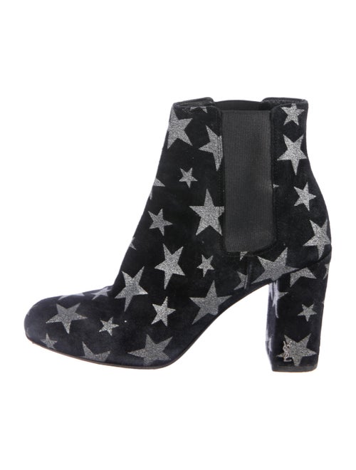 Saint Laurent Suede Ankle Boots Black
