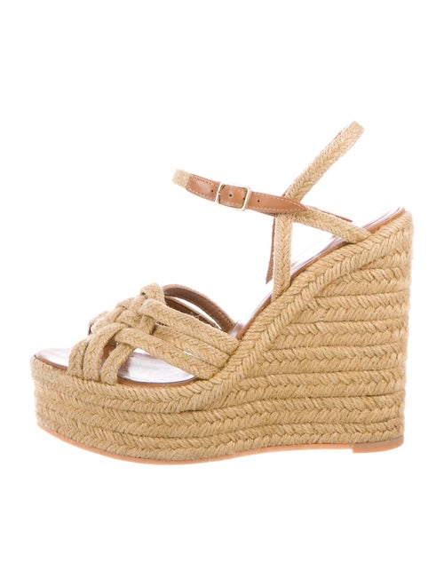 Saint Laurent Raffia Espadrilles