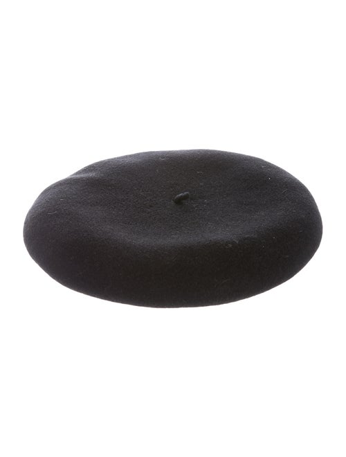 Saint Laurent Wool Beret Black