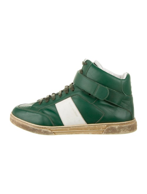 Saint Laurent Max Velcro Sneakers Green