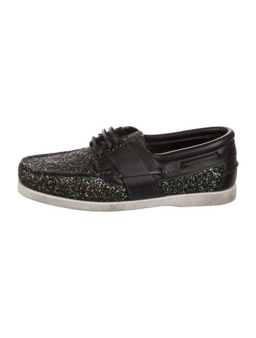 Saint Laurent Phoenix Boat Shoes Black