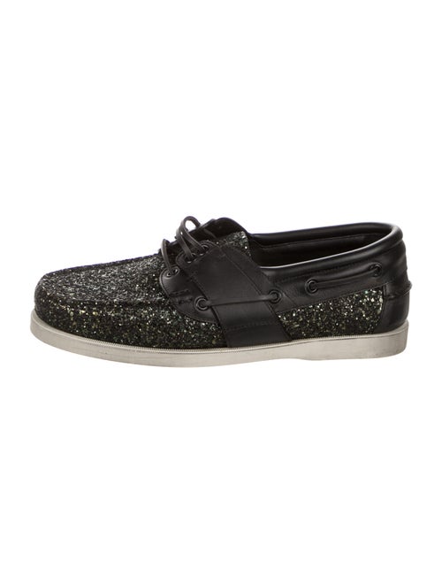 Saint Laurent Phoenix Boat Shoes Black