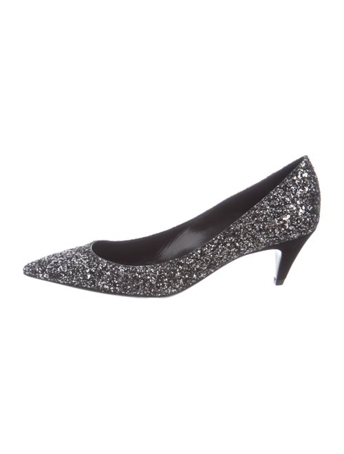 Saint Laurent Charlotte 55 Pumps Silver
