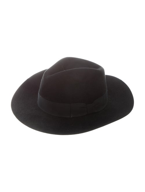 Saint Laurent Felt Fedora Hat Black