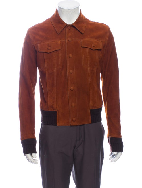 Saint Laurent 2017 Suede and Wool Trucker Jacket W