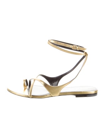 Saint Laurent Gia 05 Leather Sandals