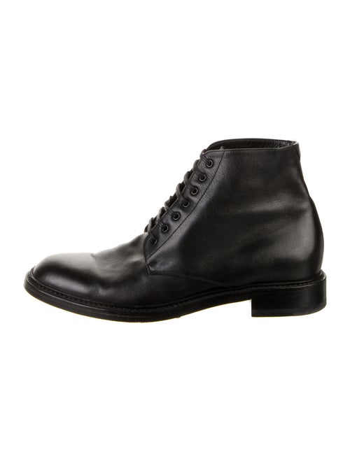 Saint Laurent Leather Combat Boots