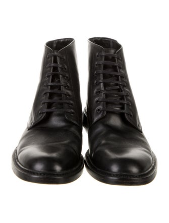 Saint Laurent Leather Combat Boots