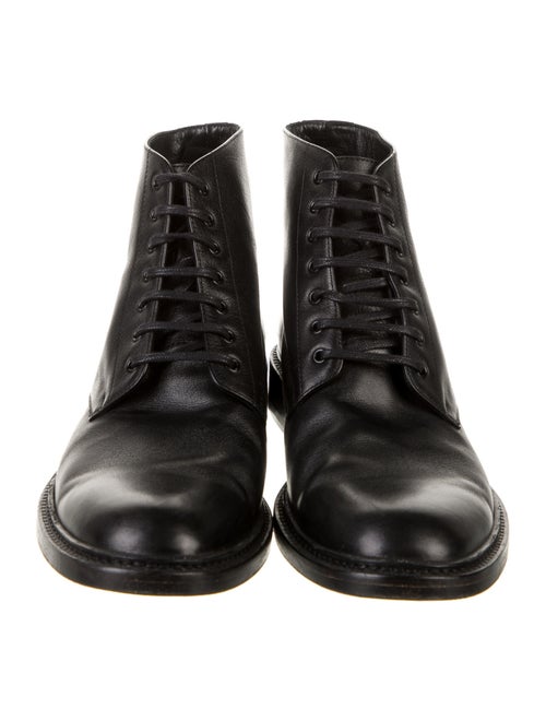 Saint Laurent Leather Combat Boots
