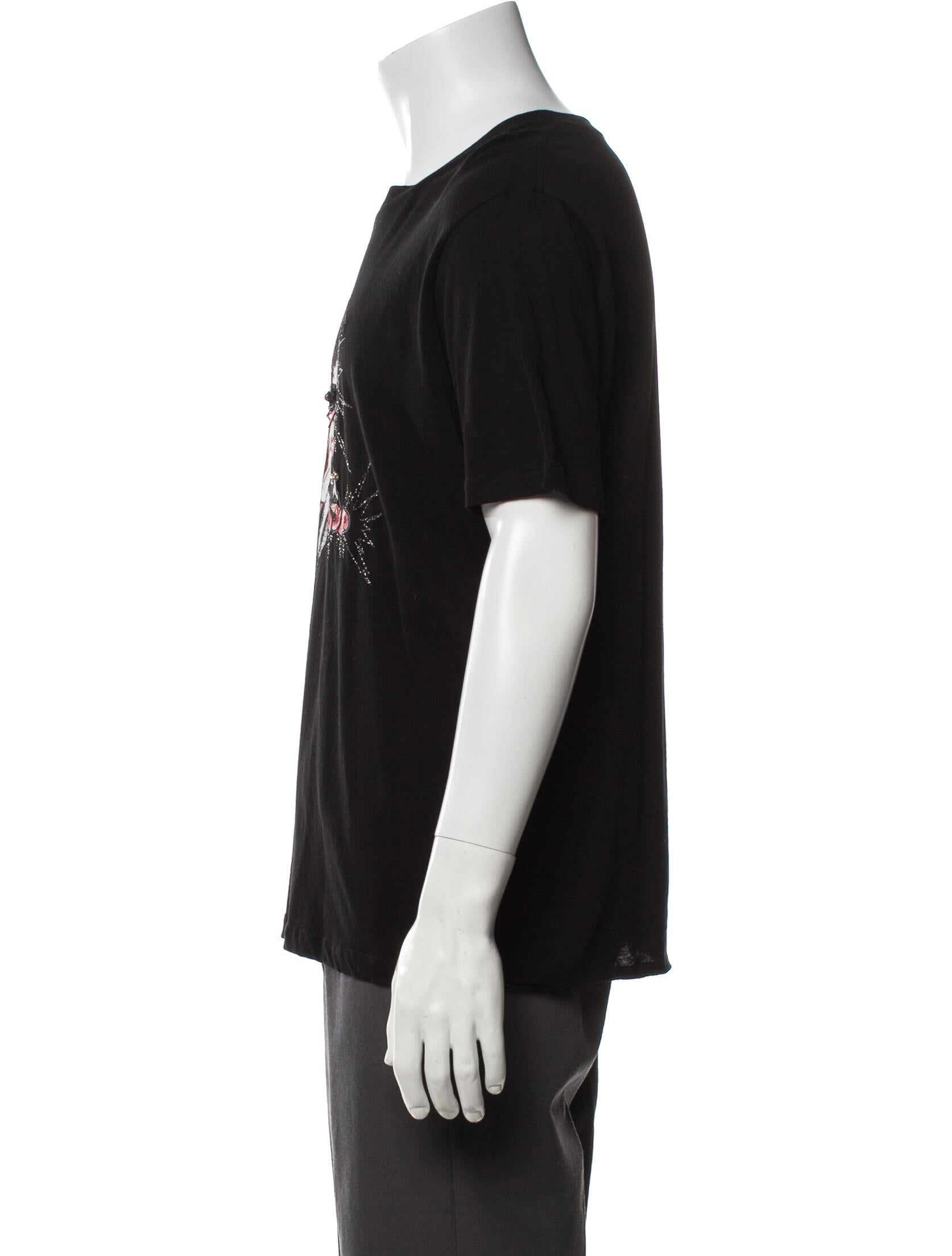Saint Laurent 2017 Betty Boop T-Shirt - Black T-Shirts, Clothing 