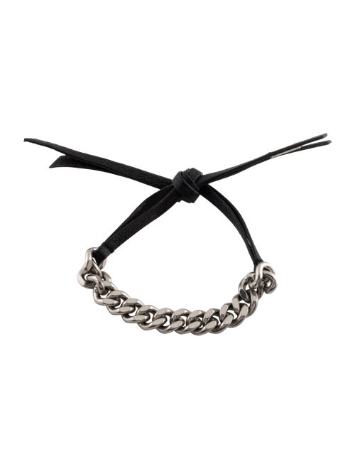 Saint Laurent Chains Knotted Curb Chain Wrap Bracelet