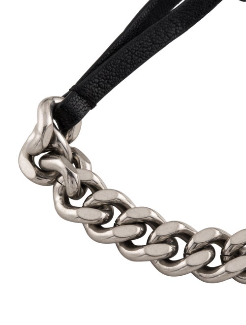 Saint Laurent Chains Knotted Curb Chain Wrap Bracelet